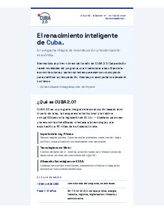 Boletín CUBA 2.0 01 (español), primera página